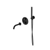 mini: Bateria Wannowa Z Wylewką I Zestawem Prysznicowym Zen Czarny S952-041 Cersanit (1)