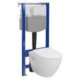 mini: Zestaw Stelaż Podtynkowy Miska WC CleanOn Z Deską Moduo Biały S701-814 Cersanit (3)
