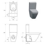 mini: Kompakt WC Z Deską Wolnoopadającą Crea Biały K114-022 Cersanit (4)