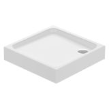 mini: Brodzik Kwadratowy 80x16 Ze Zintegrowanym Panelem Tako Biały S204-011 Cersanit (1)