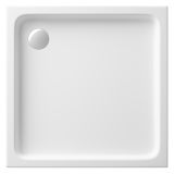 mini: Brodzik Kwadratowy 90x16 Ze Zintegrowanym Panelem Tako Biały S204-012 Cersanit (2)