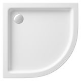 mini: Brodzik Półokrągły 90x16 Ze Zintegrowanym Panelem Tako Biały S204-004 Cersanit (2)
