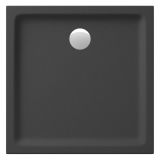 mini: Brodzik Kwadratowy 80x4 Tako Czarny Matowy S204-038 Cersanit (2)