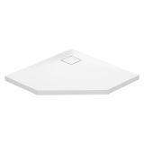 mini: Brodzik Pięciokątny 90x4 Z Syfonem Tako Slim Biały S601-129 Cersanit (1)
