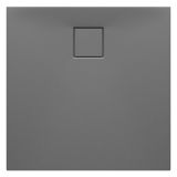 mini: Brodzik Kwadratowy 80x4 Z Syfonem Tako Slim Szary Matowy S932-161 Cersanit (2)