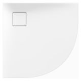 mini: Brodzik Półokrągły 80x4 Z Syfonem Tako Slim Biały Matowy S932-155 Cersanit (2)