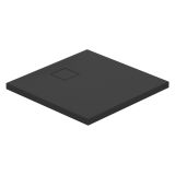 mini: Brodzik Kwadratowy 80x4 Z Syfonem Tako Slim Czarny Matowy S932-165 Cersanit (1)