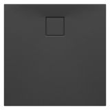 mini: Brodzik Kwadratowy 80x4 Z Syfonem Tako Slim Czarny Matowy S932-165 Cersanit (2)