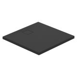 mini: Brodzik Kwadratowy 90x4 Z Syfonem Tako Slim Czarny Matowy S932-166 Cersanit (1)