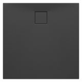 mini: Brodzik Kwadratowy 90x4 Z Syfonem Tako Slim Czarny Matowy S932-166 Cersanit (2)