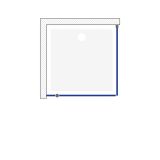 mini: Kabina Narożna Pivot 90x90x190 Arteco Chrom S157-010 Cersanit (2)