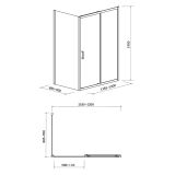 mini: Kabina Prysznicowa Przesuwna 120x90x190 Arteco Chrom S157-012 Cersanit (3)