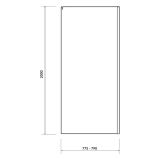 mini: Ścianka Kabiny Prysznicowej Przesuwna 80x200 Crea Chrom S900-2613 Cersanit (2)