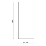 mini: Ścianka Kabiny Prysznicowej 90x200 Crea Chrom S159-010 Cersanit (3)