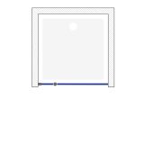 mini: Drzwi Na Zawiasach Do Kabiny Prysznicowej 90x200 Prawe Crea Chrom S159-006 Cersanit (2)