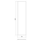 mini: Ścianka Stała Kabiny Prysznicowej Walk-In 50x200 Mille Chrom S161-014 Cersanit (2)