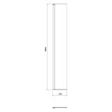 mini: Ścianka Ruchoma Kabiny Prysznicowej Walk-In 30x200 Mille Czarny S161-011 Cersanit (2)