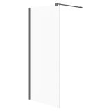 mini: Walk-In 90x200 Szkło Transparentne Mille Czarny S161-008 Cersanit (1)