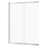 mini: Parawan Nawannowy 140x115 Dwuskrzydłowy Larga Chrom S932-141 Cersanit (1)