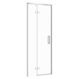 mini: Drzwi Na Zawiasach Do Kabiny Prysznicowej 80x195 Lewe Szkło Transparentne Larga Chrom S932-119 Cersanit (1)