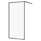 mini: Walk-In 100x200 Szkło Transparentne Larga Czarny S932-139 Cersanit (1)