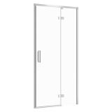 mini: Drzwi Na Zawiasach Do Kabiny Prysznicowej 100x195 Prawe Szkło Transparentne Larga Chrom S932-117 Cersanit (1)