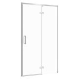 mini: Drzwi Na Zawiasach Do Kabiny Prysznicowej 120x195 Prawe Szkło Transparentne Larga Chrom S932-118 Cersanit (1)