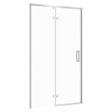 mini: Drzwi Na Zawiasach Do Kabiny Prysznicowej 120x195 Lewe Szkło Transparentne Larga Chrom S932-122 Cersanit (1)