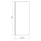 mini: Ścianka Kabiny Prysznicowej 90x195 Moduo Chrom S162-008 Cersanit (2)