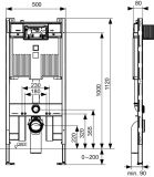 Stelaż Do WC TeceProfil Ze Spłuczką Octa II 9300502 Tece