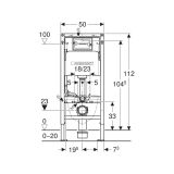 Stelaż Podtynkowy Duofix+Wsporniki WC Basic 111.170.00.2 Geberit