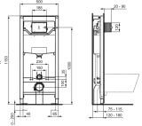Stelaż Podtynkowy Prosys + Przycisk Chrom R020467 + R0123AA Ideal Standard