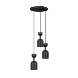 Plafon Supuru 3P Czarny SUP322P3 Ummo