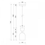 Lampa Wisząca Supuru Żółty SUA125P0 Ummo