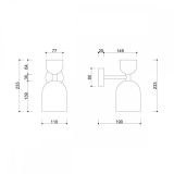 Kinkiet Supuru W Niebieski SUK11320 Ummo