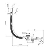 Syfon Wannowy Automatyczny Simple 2.0 80 cm, Chrom ARIN.3180CR Excellent