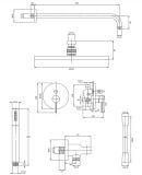 System Prysznicowy Podtynkowy Miedź Y SYSY35CP Omnires
