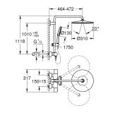 System Prysznicowy Z Termostatem Rainshower SmartActive 26836DL0 Grohe