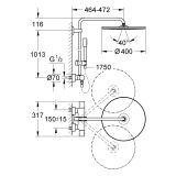 System Prysznicowy Z Termostatem Rainshower System 27174001 Grohe