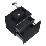 Szafka Pod Umywalkę Glam 70 cm Czarny Mat 168386 Elita