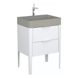 Szafka Podumywalkowa Vibe 60 cm Stojąca Biało-Szara 146-0001 Krofam