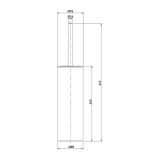 mini: Szczotka Do WC Zen Chrom S951-878 Cersanit (2)