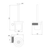 mini: Szczotka Do WC Zen Czarny Gun Metal S951-900 Cersanit (2)