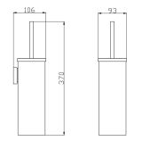 Szczotka Toaletowa Gun Metal 5050BN Emporia