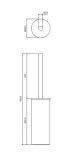 Szczotka Toaletowa Stojąca Modern Project Miedź MP60622CP Omnires