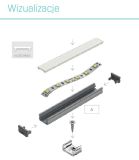 Szybka Szron PMMA Do Profilu Aluminiowego Meblowego 2m Kingled