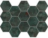 Mozaika Metal Seagreen Hexagon Lappato 32,5x22,5 Tau Ceramica