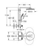 Termostatyczny System Prysznicowy Euphoria 22120KF0 Phantom Black Grohe