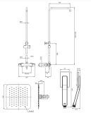 Termostatyczny System Prysznicowy Natynkowy Chrom Y Y1244XMCR Omnires