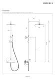 Termostatyczny System Prysznicowy Natynkowy Y Chrom Y1244SUCR Omnires